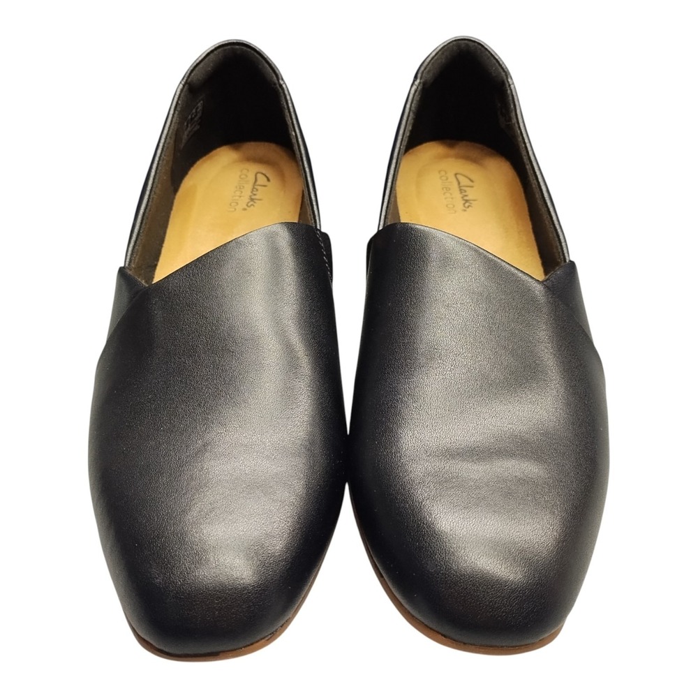 Clarks Collection Pure Tone Loafers Womens US 11 Black Ultimate Comfort Slip On